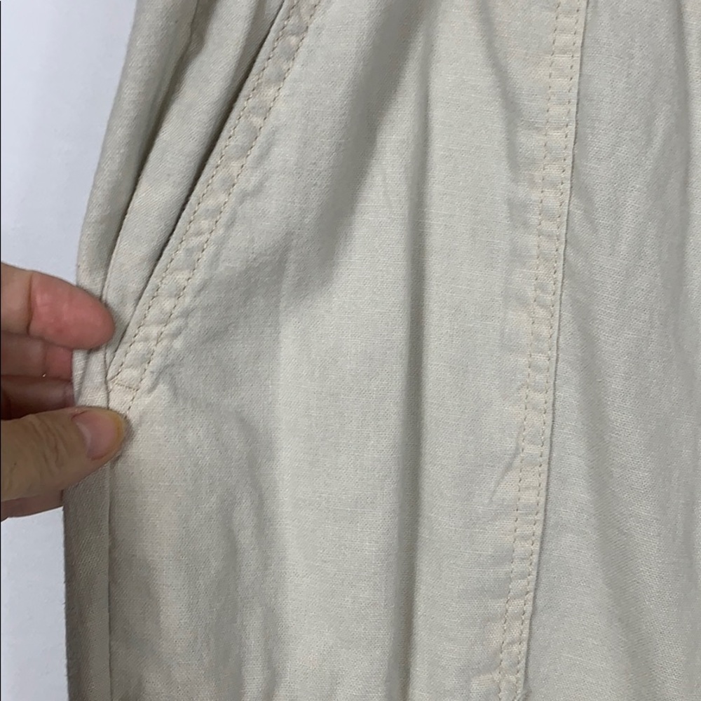 Faded Glory khaki colored pants 55% linen size XL - Picture 4 of 7